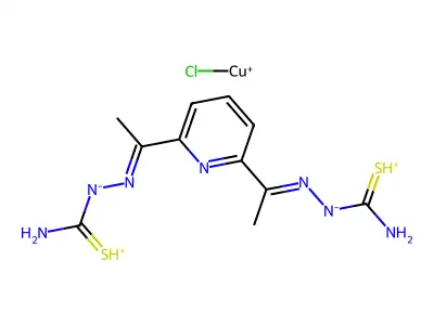 Chemical Compound (C11H15ClCuN7S2+) structure