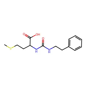 N-(((2-Phenylethyl)amino)carbonyl)-L-methionine structure