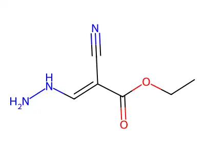 Ethyl 2-cyano-3-hydrazinoacrylate structure