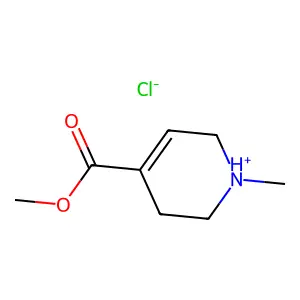 Isonicotinic acid, 1,2,5,6-tetrahydro-1-methyl-, methyl ester, hydrochloride structure