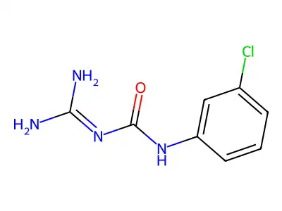 3-Carbamimidoyl-1-(3-chlorophenyl)urea structure