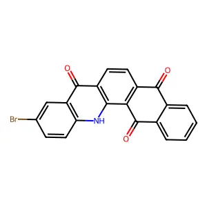 10-bromonaphth(2,3-c)acridine-5,8,14(13H)-trione structure