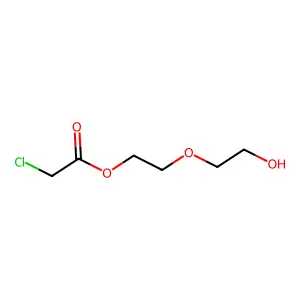 Acetic acid, 2-chloro-, 2-(2-hydroxyethoxy)ethyl ester structure