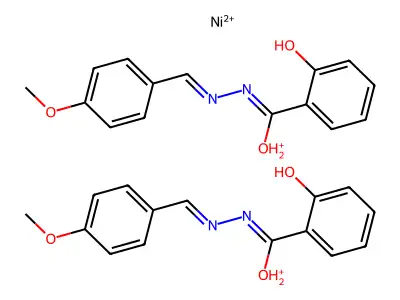 CAS 5264-34-6 - C30H30N4NiO6+4 structure