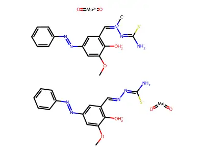 Chemical Compound (C31H32Mo2N10O8S2+2) structure