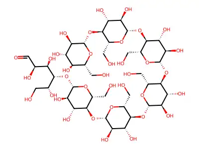 Celloheptaose structure