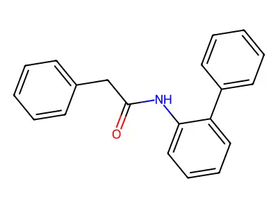N-(biphenyl-2-yl)-2-phenylacetamide structure