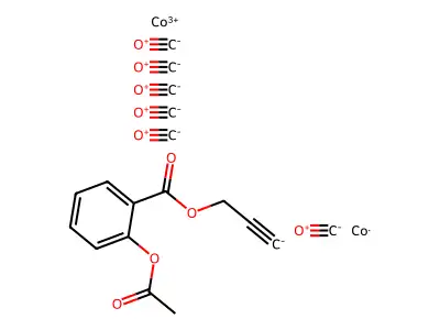 Carbon monoxide;cobalt;cobalt(3+);prop-2-ynyl 2-acetyloxybenzoate structure