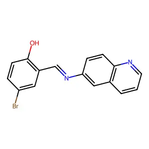 4-Bromo-2-[(6-quinolylimino)methyl]phenol structure