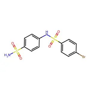 4-[(4-bromophenyl)sulfonylamino]benzenesulfonamide structure