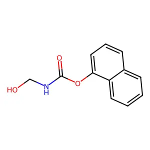 Carbamic acid, (hydroxymethyl)-, 1-naphthalenyl ester structure