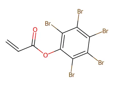 Pentabromophenyl acrylate structure
