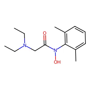 2-(Diethylamino)-N-(2,6-dimethylphenyl)-N-hydroxyacetamide structure