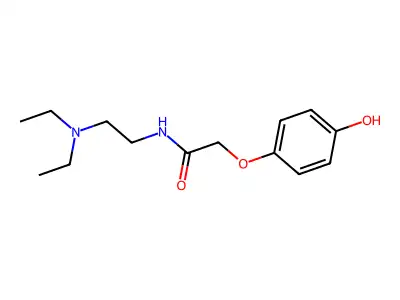 N-(2-Diethylaminoethyl)-2-(4-hydroxyphenoxy)acetamide structure