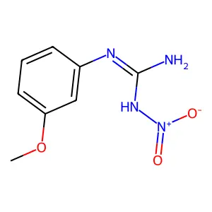 2-(3-Methoxyphenyl)-1-nitroguanidine structure