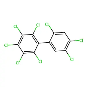 2,2',3,4,4',5,5',6-Octachlorobiphenyl structure