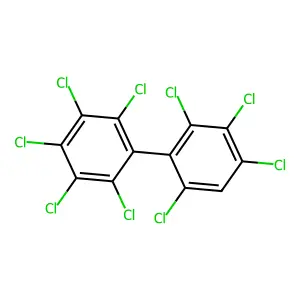 2,2',3,3',4,4',5,6,6'-Nonachlorobiphenyl structure