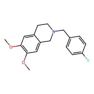 2-[(4-fluorophenyl)methyl]-6,7-dimethoxy-3,4-dihydro-1H-isoquinoline structure