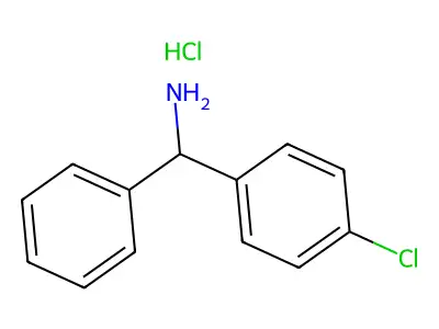 Methylamine, 1-p-chlorophenyl-1-phenyl-, hydrochloride structure