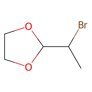 2-(1-Bromoethyl)-1,3-dioxolane structure