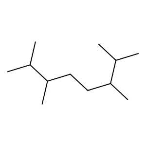 2,3,6,7-Tetramethyloctane structure