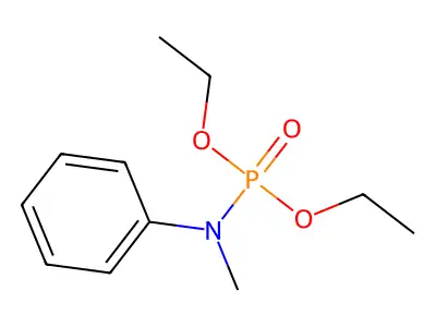 Phosphoramidic acid, methylphenyl-, diethyl ester structure