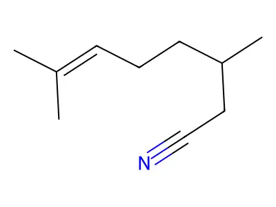 4,8-二甲基-7-壬烯腈 structure
