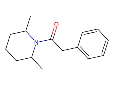 1-(2,6-Dimethyl-1-piperidinyl)-2-phenylethanone structure