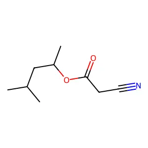 Acetic acid, cyano-, 1,3-dimethylbutyl ester structure
