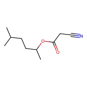 2-Hexanol, 5-methyl-, cyanoacetate structure