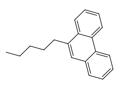 9-Pentyl-phenanthrene structure