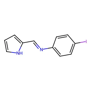 4-iodo-N-[(Z)-pyrrol-2-ylidenemethyl]aniline structure