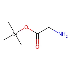 Glycine, trimethylsilyl ester structure