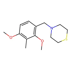 4-[(2,4-Dimethoxy-3-methylphenyl)methyl]thiomorpholine structure