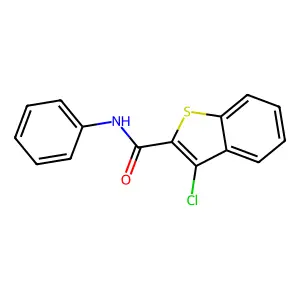 3-Chloro-N-phenyl-1-benzothiophene-2-carboxamide structure