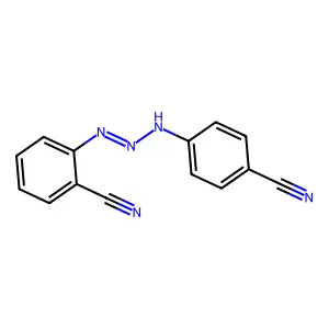 2-[(1e)-3-(4-Cyanophenyl)triaz-1-en-1-yl]benzonitrile structure