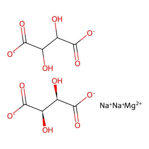 Magnesium disodium bis(R-(R*,R*))-tartrate structure
