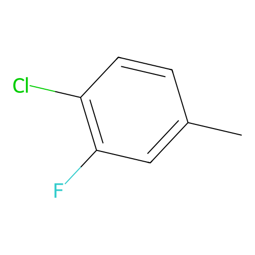 1-Chloro-2-fluoro-4-methylbenzene structure