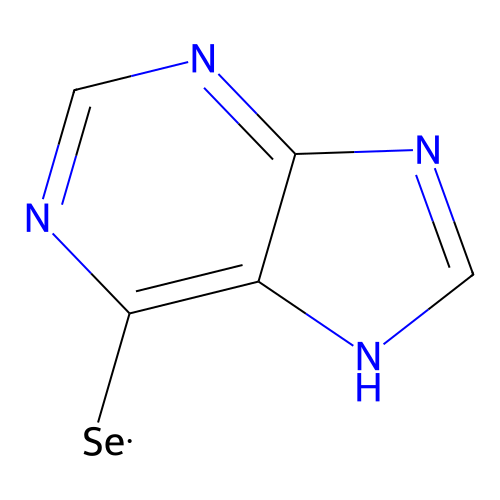 1,7-Dihydro-6H-purine-6-selone structure