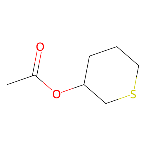 3-Acetoxythiacyclohexane structure