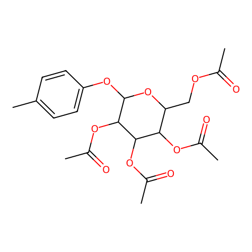 [3,4,5-Triacetyloxy-6-(4-methylphenoxy)oxan-2-yl]methyl acetate structure