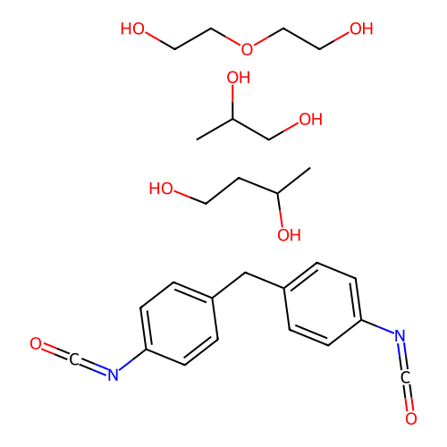 (C15-H10-N2-O2.C4-H10-O3.C4-H10-O2.C3-H8-O2)x- structure
