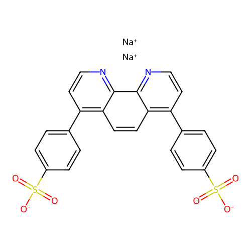 Bathophenanthroline disulfonic acid structure