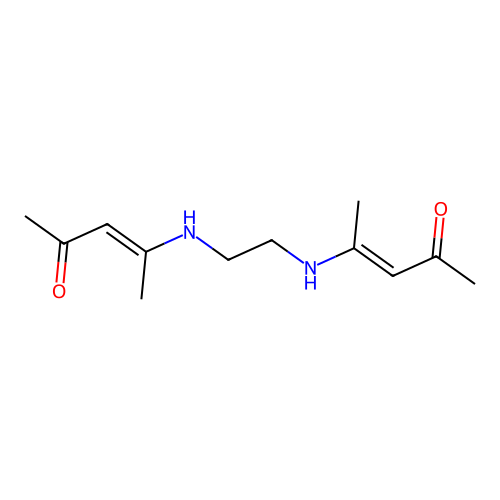 (E)-4-[2-[[(E)-4-oxopent-2-en-2-yl]amino]ethylamino]pent-3-en-2-one structure