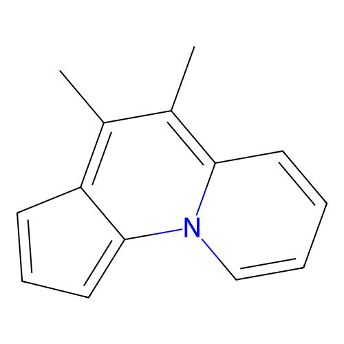 4,5-Dimethylcyclopenta[c]quinolizine structure
