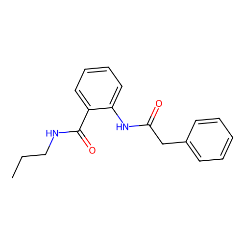 2-(2-Phenylacetamido)-N-propylbenzamide structure