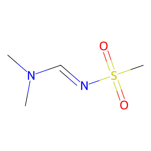 N,N-dimethyl-N'-methylsulfonylmethanimidamide structure