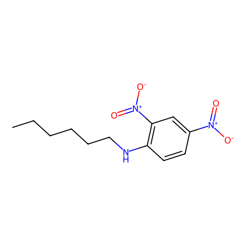 (2,4-Dinitrophenyl)hexylamine structure