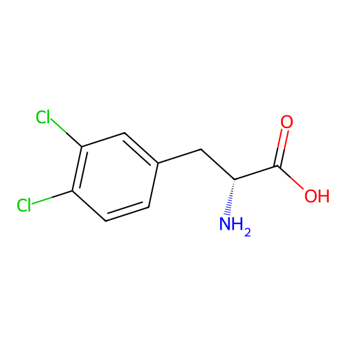 (R)-2-Amino-3-(3,4-dichlorophenyl)propanoic acid structure