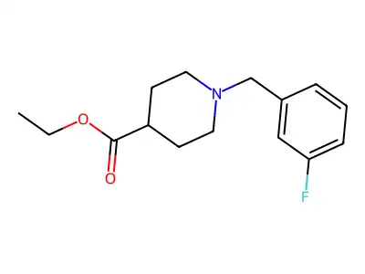 Ethyl 1-(3-fluorobenzyl)piperidine-4-carboxylate structure